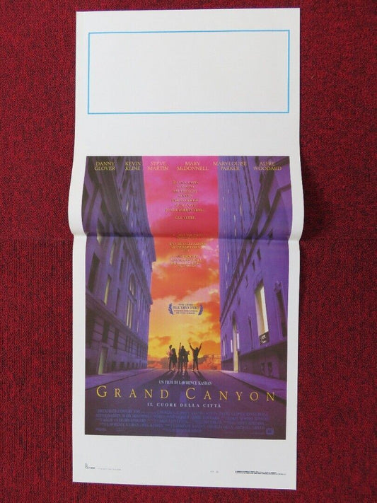 GRAND CANYON ITALIAN LOCANDINA (27.5"x13") POSTER DANNY GLOVER KEVIN KLINE 1991