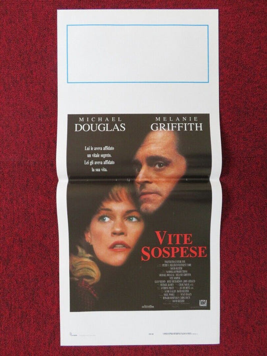 SHINING THROUGH ITALIAN LOCANDINA (27.5"x13") POSTER MICHAEL DOUGLAS 1992