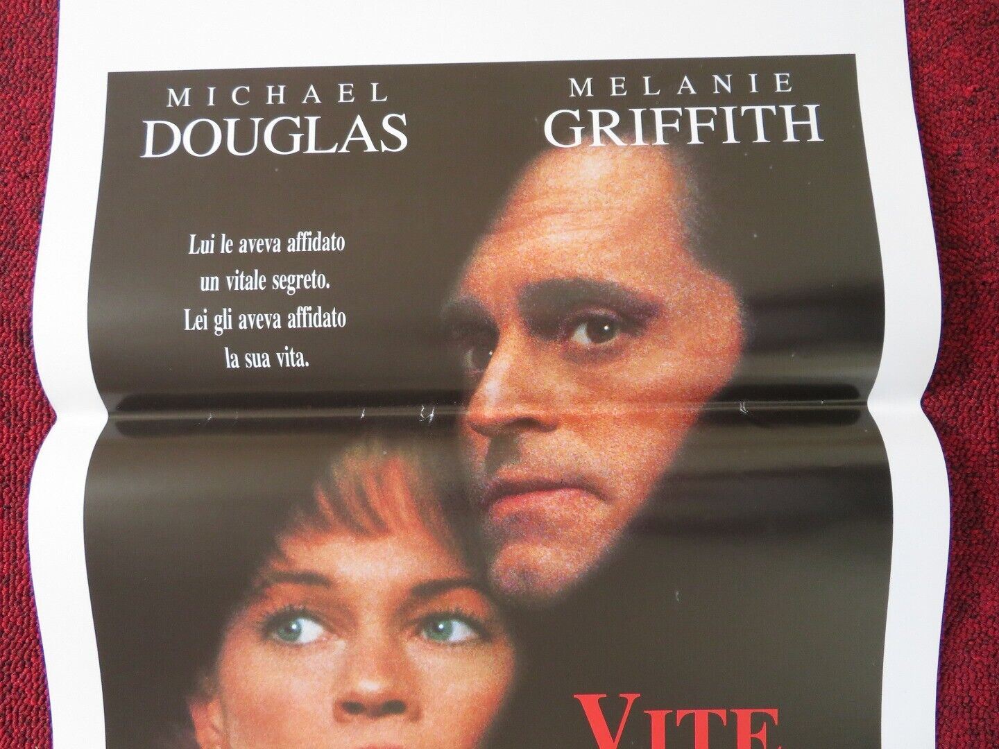 SHINING THROUGH ITALIAN LOCANDINA (27.5"x13") POSTER MICHAEL DOUGLAS 1992