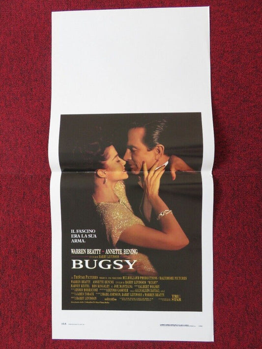 BUGSY ITALIAN LOCANDINA (27.5"x13") POSTER WARREN BEATTY ANNEETTE BENING 1992