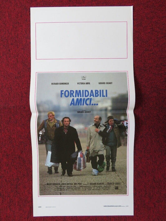 FORMIDABILI AMICI... ITALIAN LOCANDINA (27.5"x13") POSTER RICHARD BOHRINGER 1992