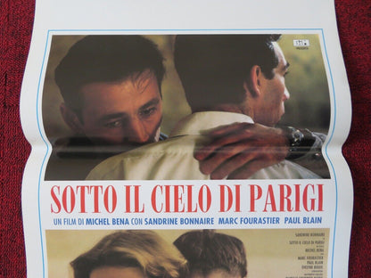 SOTTO IL CIELO DI PARIGI ITALIAN LOCANDINA (27.5"x13") POSTER M FOURASTIER 1992