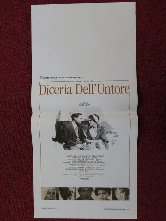 DICERIA DELL'UNTORE  ITALIAN LOCANDINA (27.5"x13") POSTER MASSIMO VIGLIAR 1990