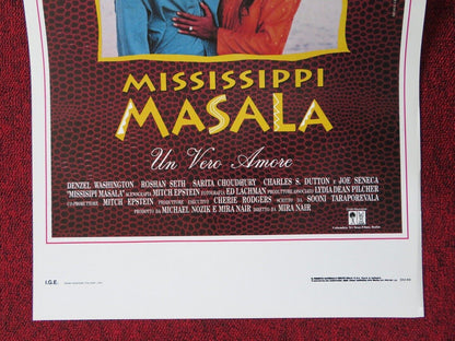 MISSISSIPPI MASALA  ITALIAN LOCANDINA (27.5"x13") POSTER DELZEL WASHINGTON 1991