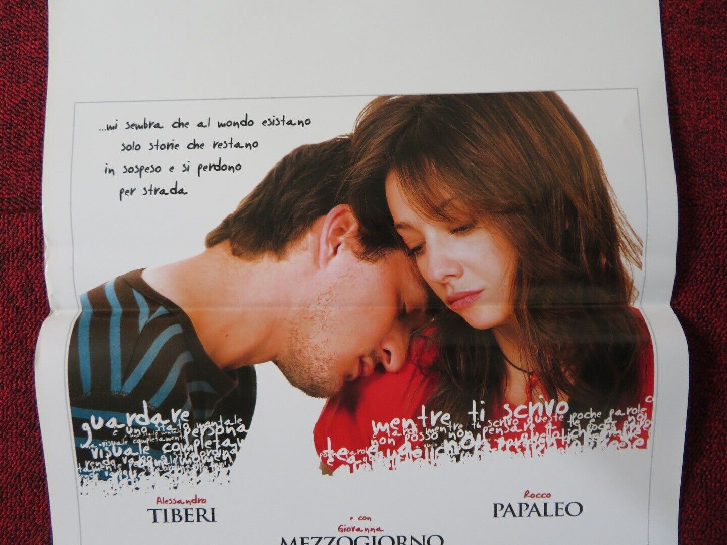 L'AMORE NON BASTA ITALIAN LOCANDINA (27.5"x13") POSTER ALESSANDRO TIBERI 2008