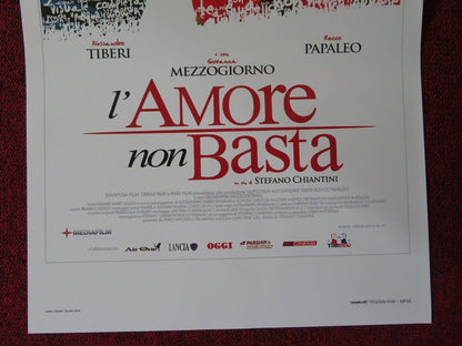 L'AMORE NON BASTA ITALIAN LOCANDINA (27.5"x13") POSTER ALESSANDRO TIBERI 2008