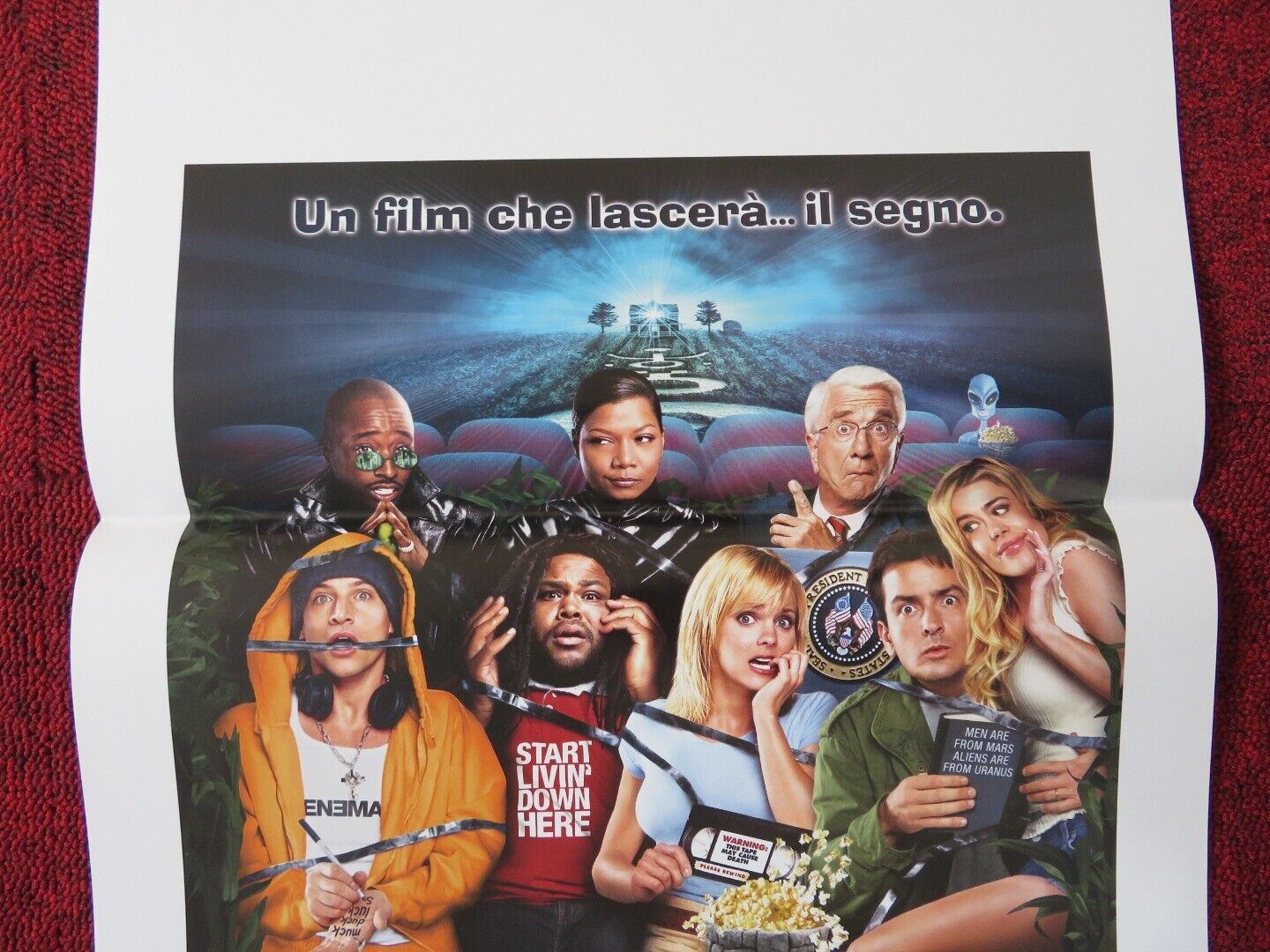 SCARY MOVIE 3  ITALIAN LOCANDINA (27.5"x13") POSTER C SHEEN A FARIS 2003