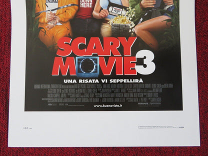 SCARY MOVIE 3  ITALIAN LOCANDINA (27.5"x13") POSTER C SHEEN A FARIS 2003