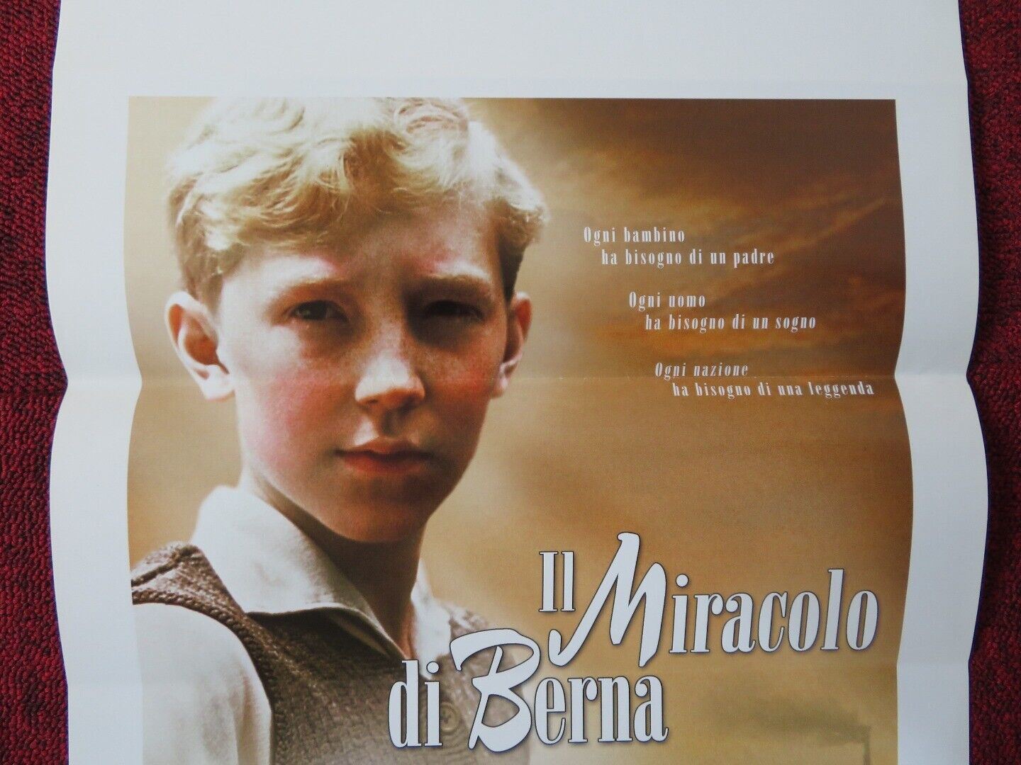 THE MIRACLE OF BERN ITALIAN LOCANDINA (27.5"x13") POSTER LOUIS KLAMROTH 2003