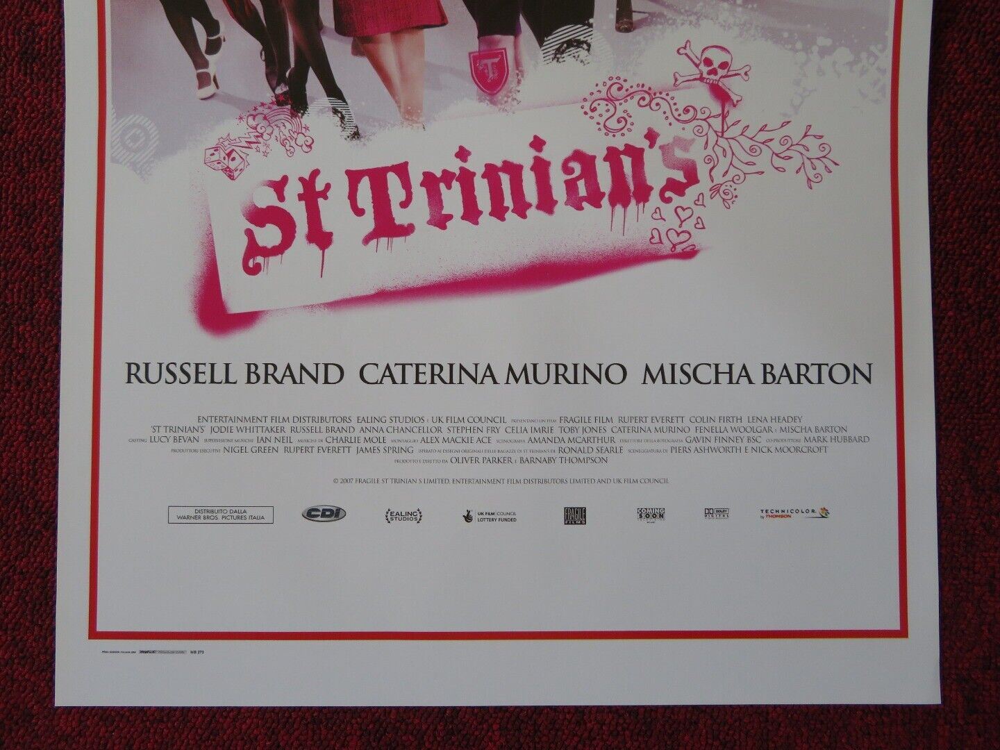 ST TRINIANS ITALIAN LOCANDINA (27.5"x13") POSTER COLIN FIRTH 2009