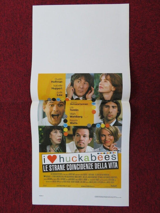 I HEART HUCKABEES ITALIAN LOCANDINA (27.5"x13") POSTER D HOFFMAN J LAW 2004