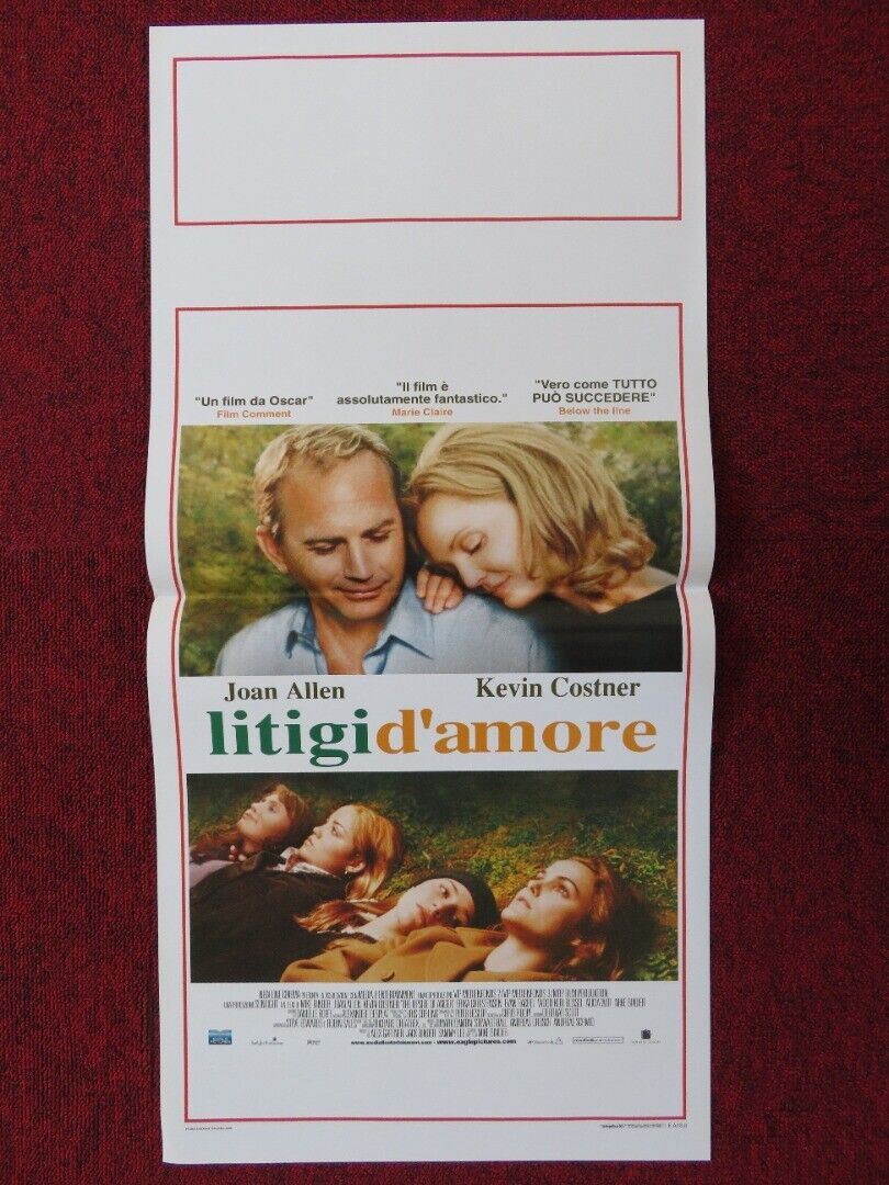 LITIGI D'AMORE ITALIAN LOCANDINA (27.5"x13") POSTER KEVIN COSTNER 2005