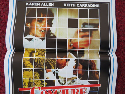 BACKFIRE ITALIAN LOCANDINA (27.5"x13") POSTER KAREN ALLEN KEITH CARRADINE1988