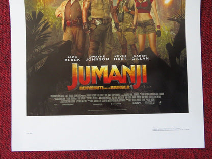 JUMANJI: WELCOME TO THE JUNGLE  ITALIAN LOCANDINA (27.5"x13") POSTER J BLACK '17