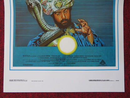 CHIARI DI LUNA  ITALIAN LOCANDINA (27.5"x13") POSTER TOMMASO BIANCO 1988