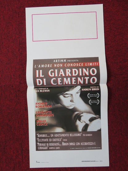 THE CEMENT GARDEN ITALIAN LOCANDINA (27.5"x13") POSTER ANDREW ROBERTSON 1993