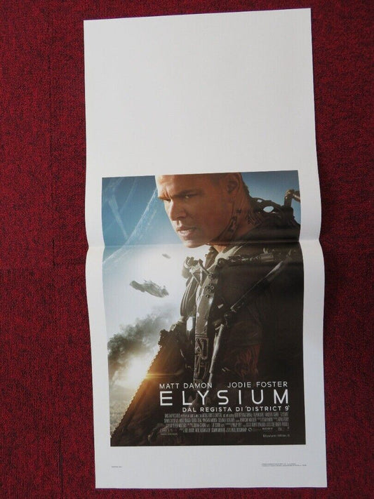 ELYSIUM  ITALIAN LOCANDINA (27.5"x13") POSTER MATT DAMON JODIE FOSTER 2013