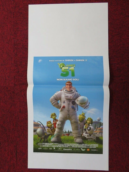 PLANET 51   ITALIAN LOCANDINA (27.5"x13") POSTER DWAYNE JOHNSON JESSICA BIEL '09