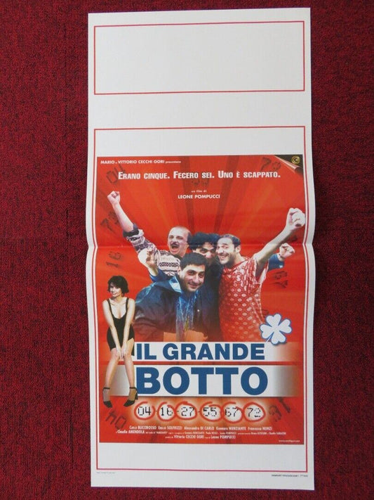 IL GRANDE BOTTO  ITALIAN LOCANDINA (27.5"x12.5") POSTER ALESSANDRO DI CARLO 2000