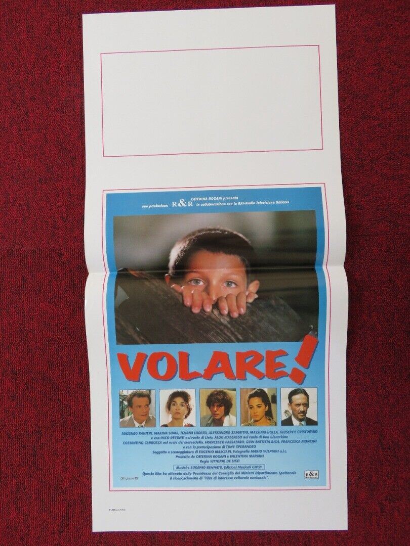 VOLARE!  ITALIAN LOCANDINA (27.5"x13") POSTER MASSIMO RANIERI MARINA SUMA 1999