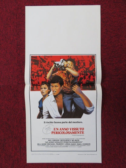 THE YEAR OF LIVING DANGEROUSLY ITALIAN LOCANDINA (27.5"x13") POSTER M GIBSON '82