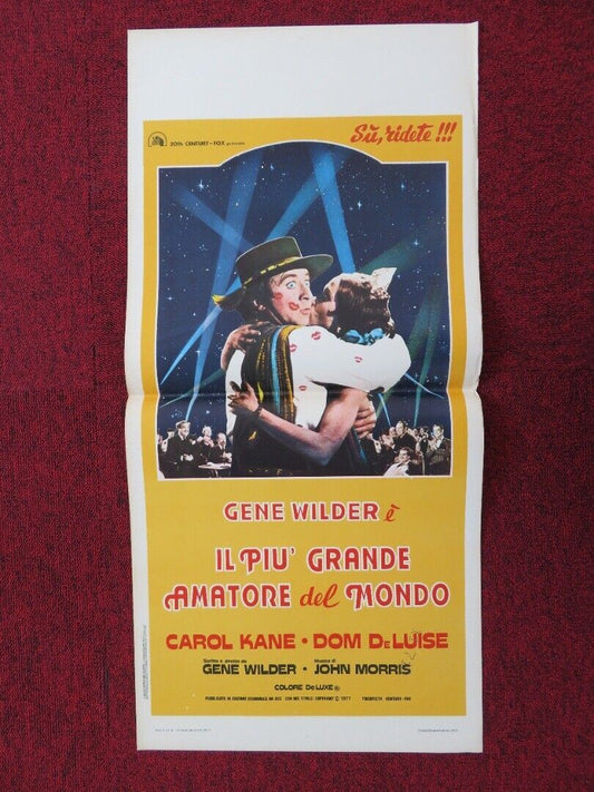 THE WORLD'S GREATEST LOVER ITALIAN LOCANDINA (27.5"x13") POSTER G WILDER 1978