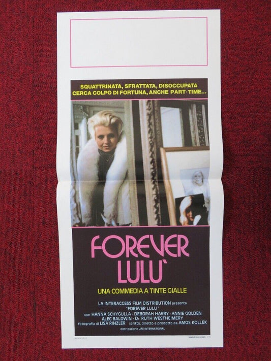 FOREVER, LULU  ITALIAN LOCANDINA (27.5"x13") POSTER D HARRY A BALDWIN 1988