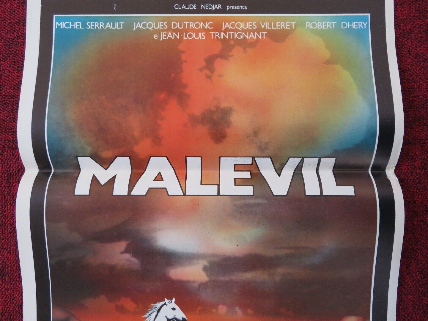 MALEVIL  ITALIAN LOCANDINA (27.5"x13") POSTER M SERRAULT J DUTRONC 1981