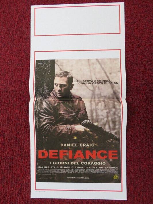 DEFIANCE  ITALIAN LOCANDINA (27.5"x13") POSTER DANIEL CRAIG JAMIE BELL 2008