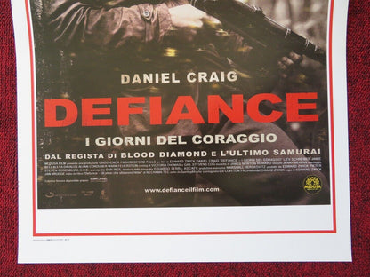 DEFIANCE  ITALIAN LOCANDINA (27.5"x13") POSTER DANIEL CRAIG JAMIE BELL 2008