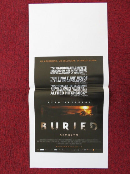 BURIED  ITALIAN LOCANDINA (27.5"x13") POSTER RYAN REYNOLDS ROBERT PATERSON 2010