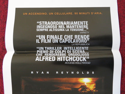 BURIED  ITALIAN LOCANDINA (27.5"x13") POSTER RYAN REYNOLDS ROBERT PATERSON 2010