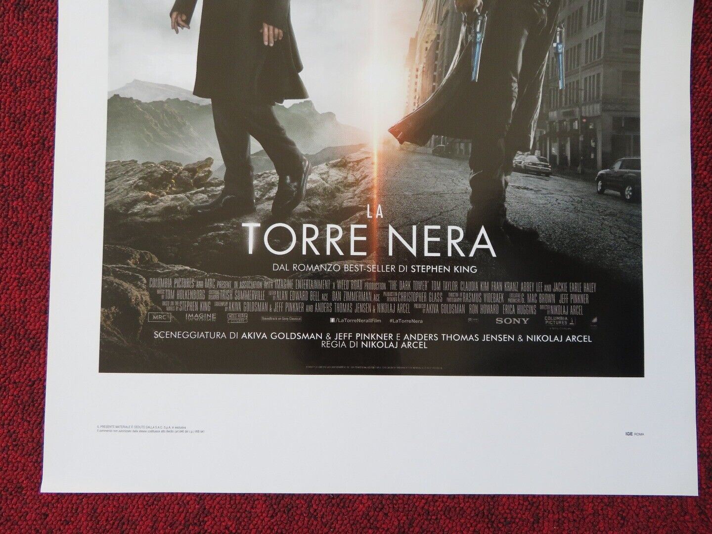 THE DARK TOWER ITALIAN LOCANDINA (27.5"x13") POSTER IDRIS ELBA M MCCONAUGH 2017