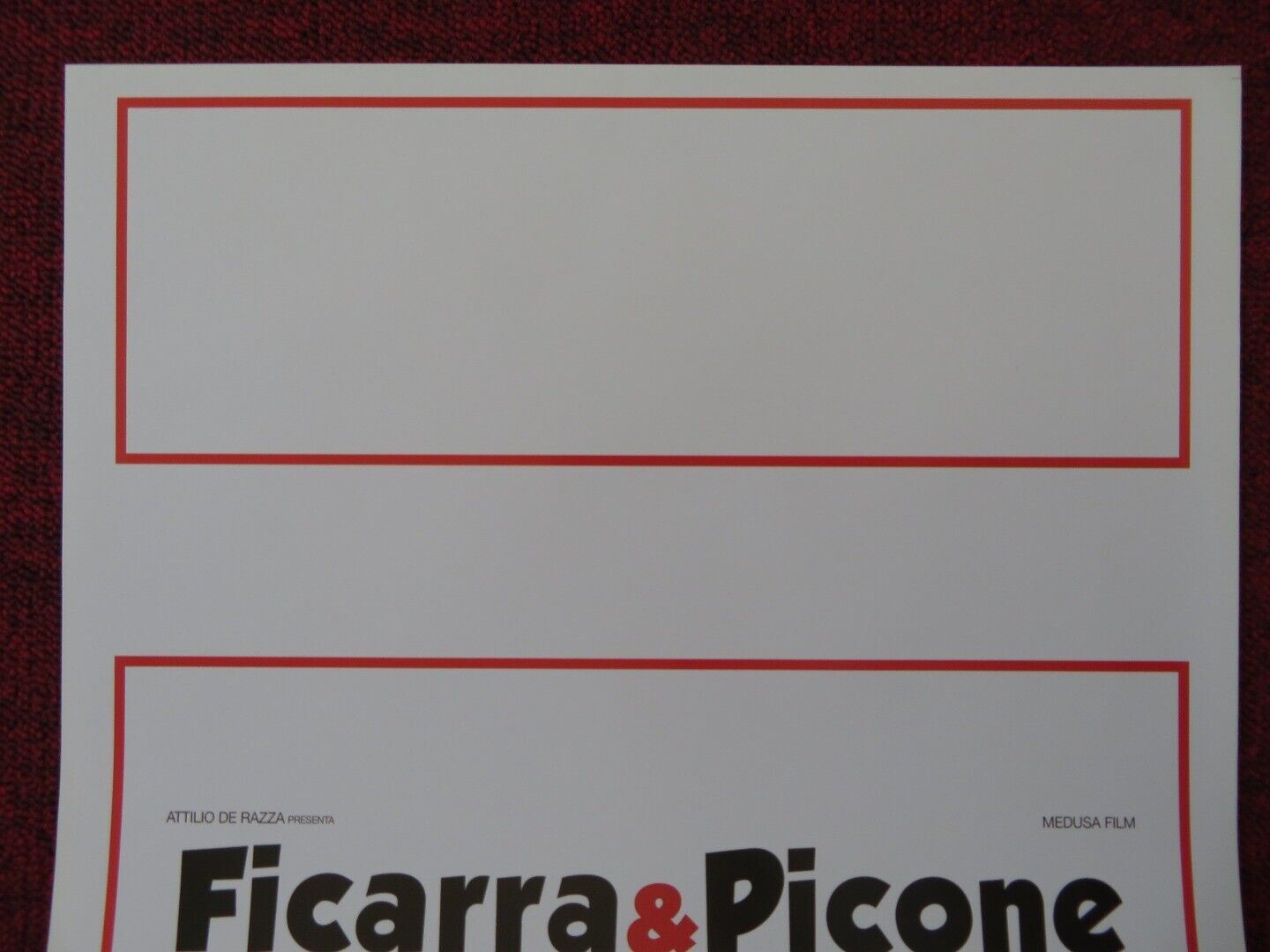 FICARRA & PICONE LA MATASSA  ITALIAN LOCANDINA (27.5"x13") POSTER C GIOE 2009