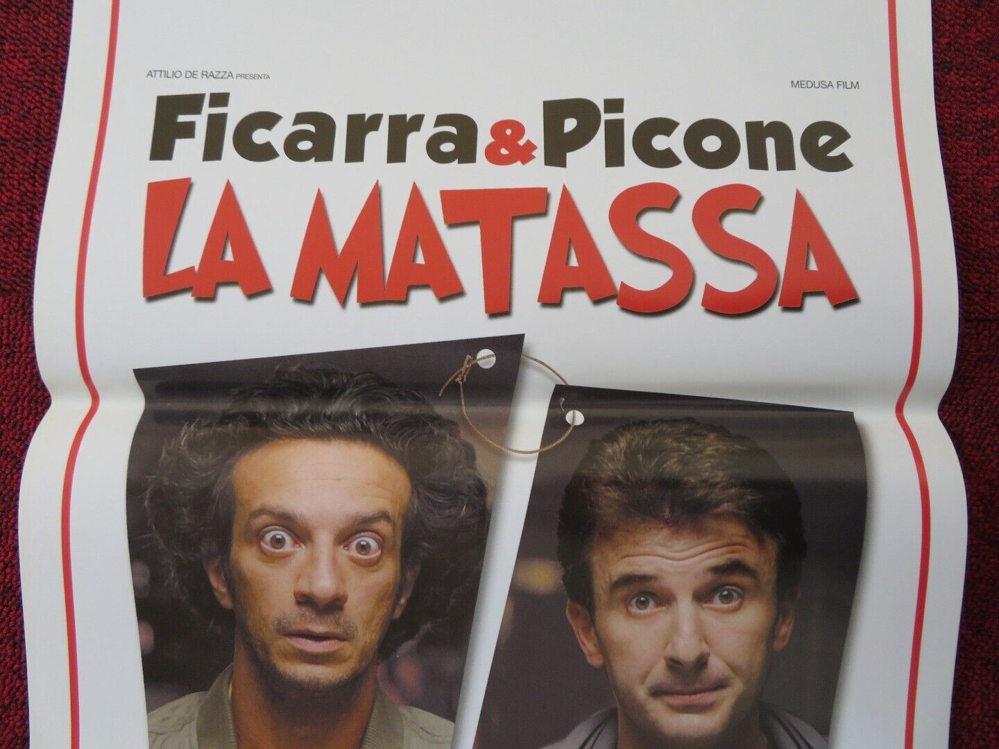 FICARRA & PICONE LA MATASSA  ITALIAN LOCANDINA (27.5"x13") POSTER C GIOE 2009