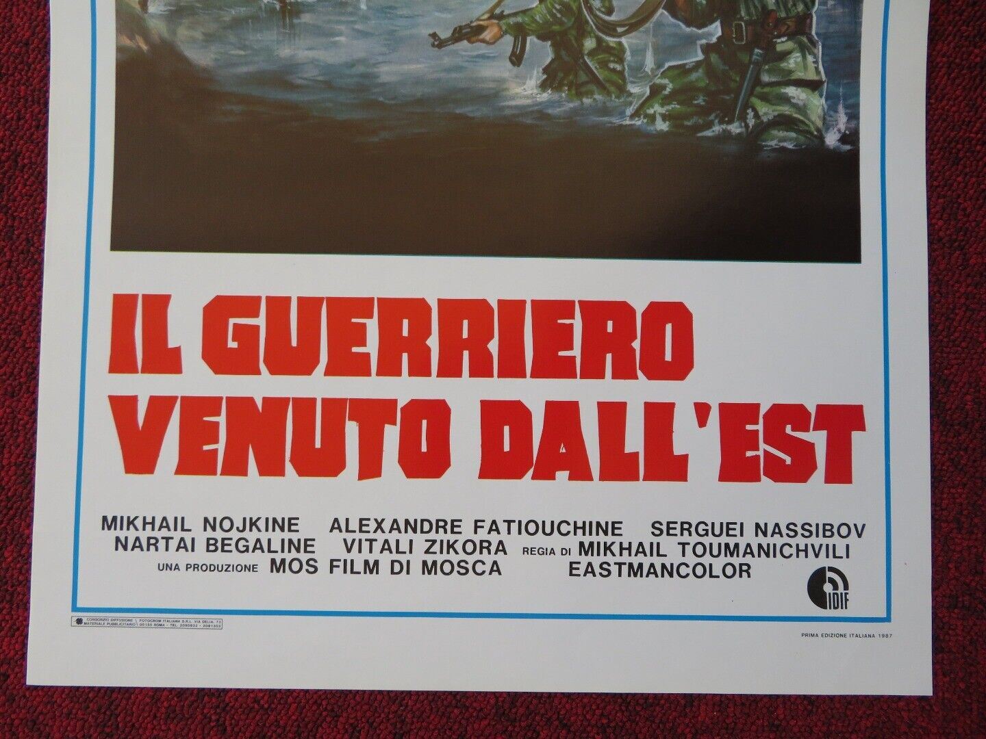 THE DETACHED MISSION ITALIAN LOCANDINA (27.5"x13") POSTER MIKHAIL NOJKINE 1987