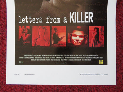 LETTERS FROM A KILLER  ITALIAN LOCANDINA (27.5"x13") POSTER PATRICK SWAYZE 1999