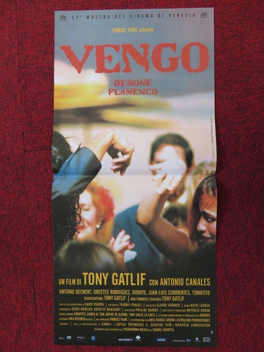 VENGO  ITALIAN LOCANDINA (26.5"x12.5") POSTER TONY GATLIF ANTONIO CANALES 2001