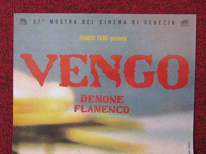 VENGO  ITALIAN LOCANDINA (26.5"x12.5") POSTER TONY GATLIF ANTONIO CANALES 2001