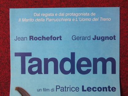 TANDEM  ITALIAN LOCANDINA (25"x12.5") POSTER JEAN ROCHEFORT GERARD JUGNOT 1987