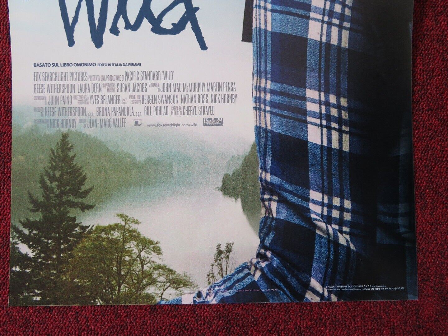 WILD ITALIAN LOCANDINA (27"x13") POSTER REECE WITHERSPOON LAURA DERN 2014