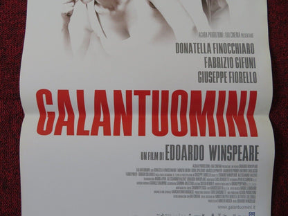 GALANTUOMINI  ITALIAN LOCANDINA (27"x12.5") POSTER DONATELLA FINOCCHIARO 2008