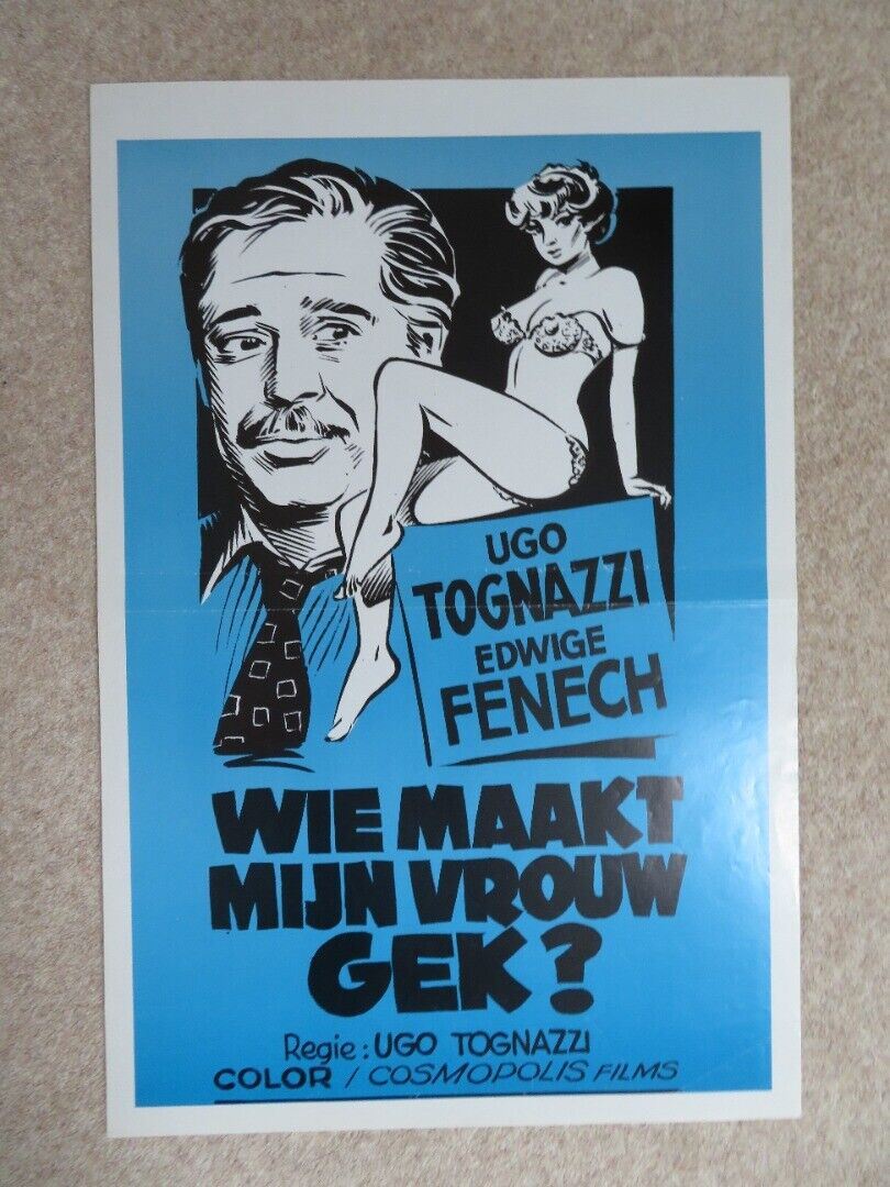 CATTIVI PENSIERI / EVIL THOUGHTS BELGIUM (14"x 21") POSTER UGO TOGNAZZI  1976