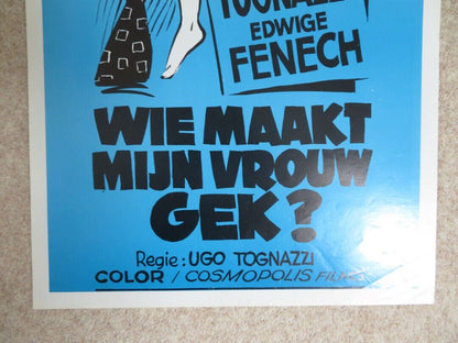 CATTIVI PENSIERI / EVIL THOUGHTS BELGIUM (14"x 21") POSTER UGO TOGNAZZI  1976