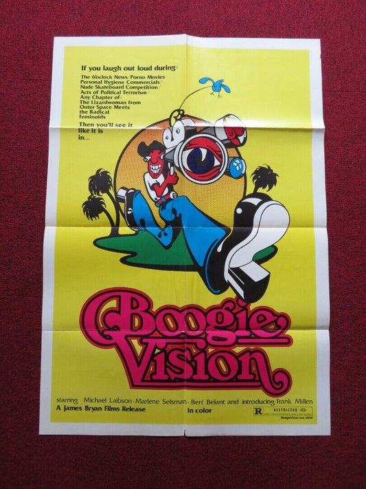 BOOGIEVISION FOLDED US ONE SHEET POSTER BERT BELANT MICHAEL BLAKNEY 1977