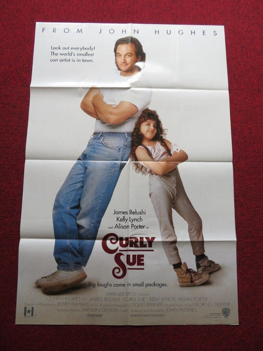 CURLY SUE FOLDED US ONE SHEET POSTER JIM BELUSHI KELLY LYNCH 1991