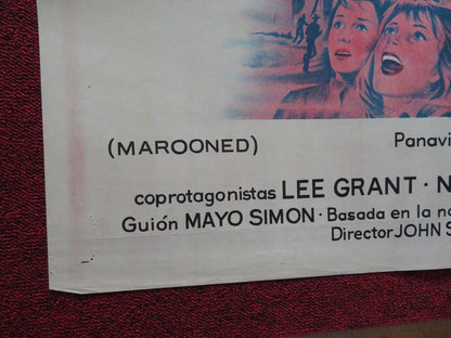 MAROONED FOLDED ARGENTINA ONE SHEET POSTER GREGORY PECK GENE HACKMAN 1969