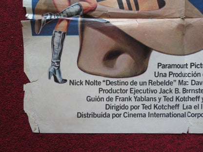 NORTH DALLAS FORTY FOLDED ARGENTINA ONE SHEET POSTER NICK NOLTE MAC DAVIS 1979