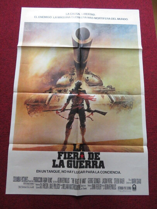 THE BEAST OF WAR FOLDED ARGENTINA ONE SHEET POSTER GEORGE DZUNDZA JASON PATRICK