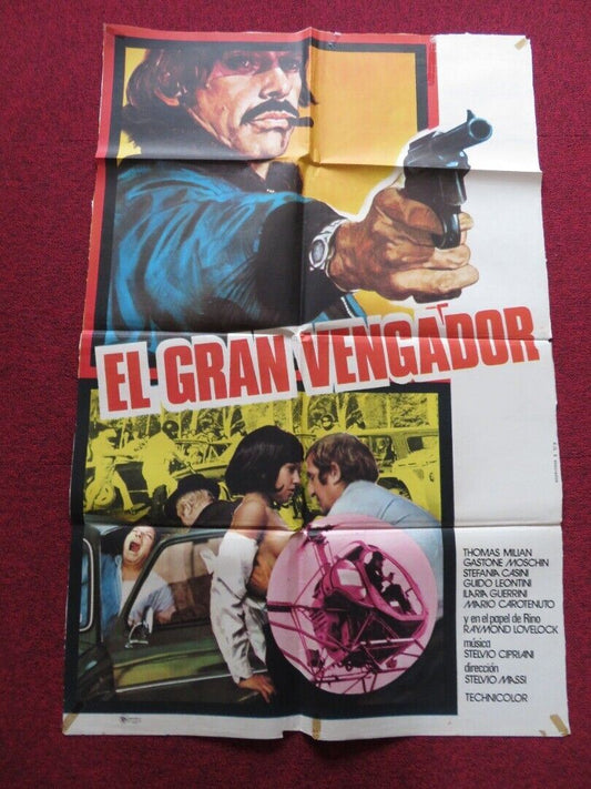 EMERGENCY SQUAD FOLDED ARGENTINA ONE SHEET POSTER TOMAS MILIAN GASTONE MOSCHIN